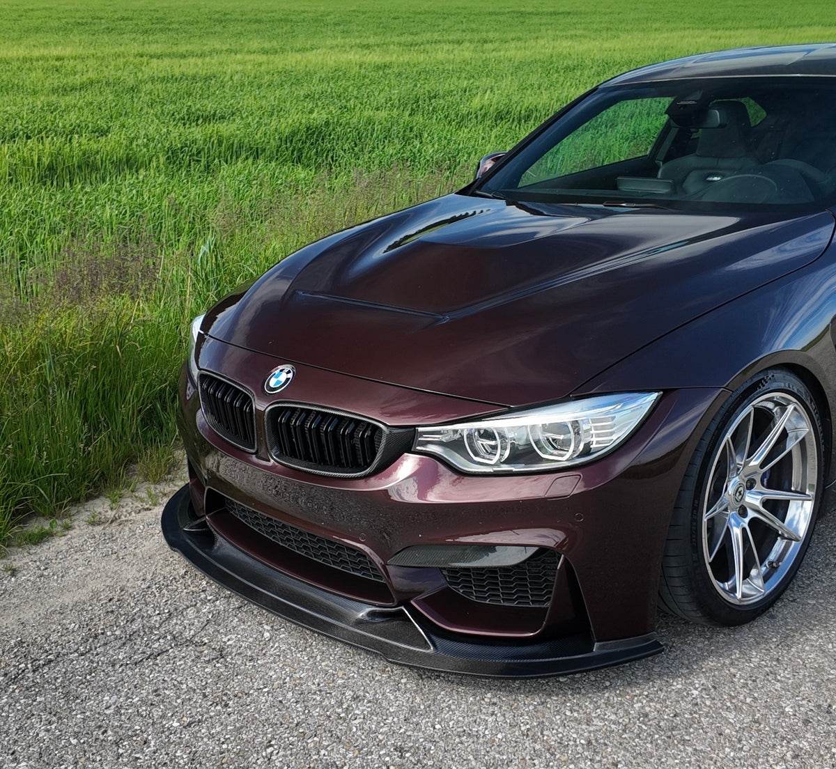 Carbon Fiber Front Spoiler for BMW M4 F82 M3 F80