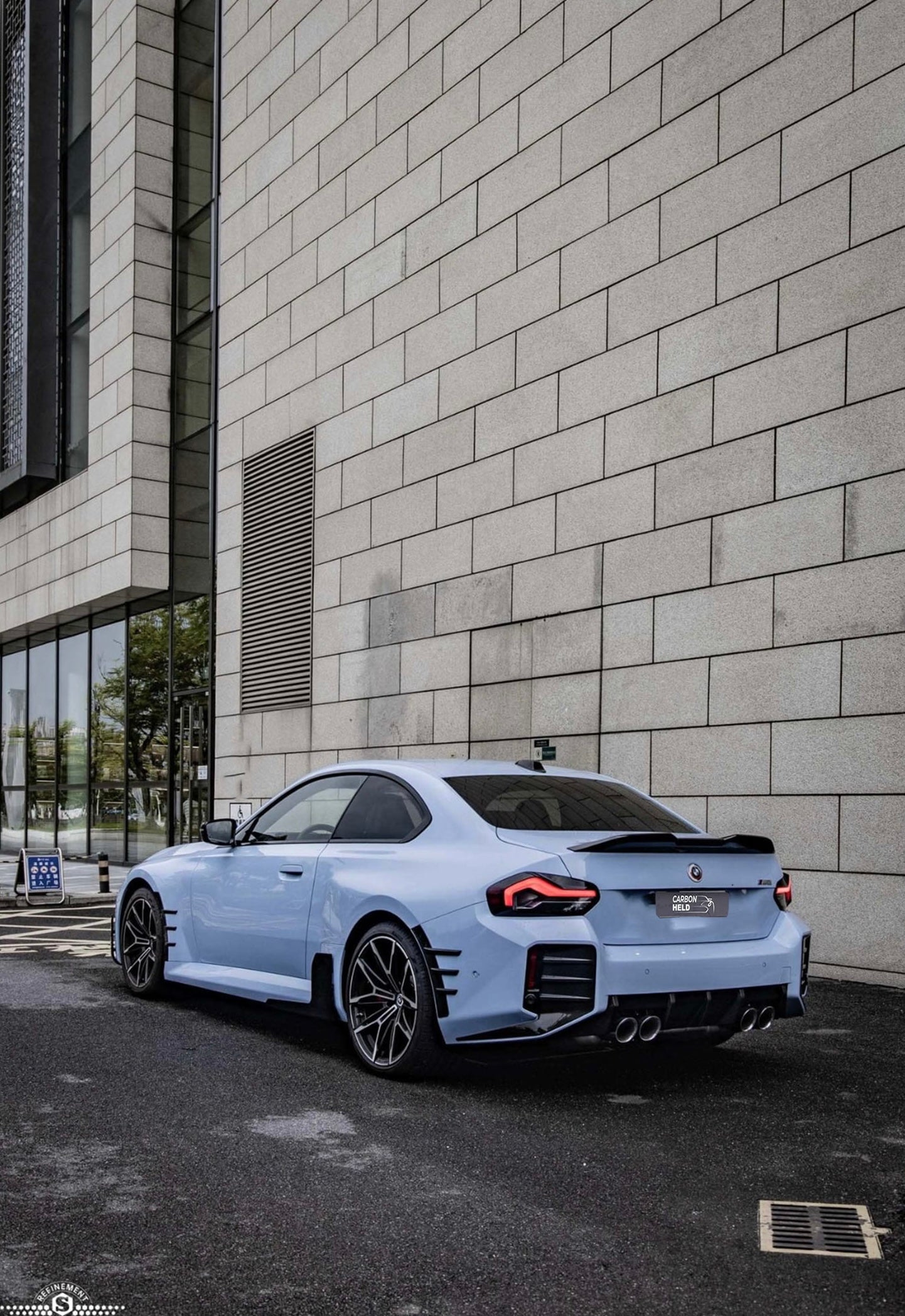 Carbon fiber diffuser for BMW M2 G87