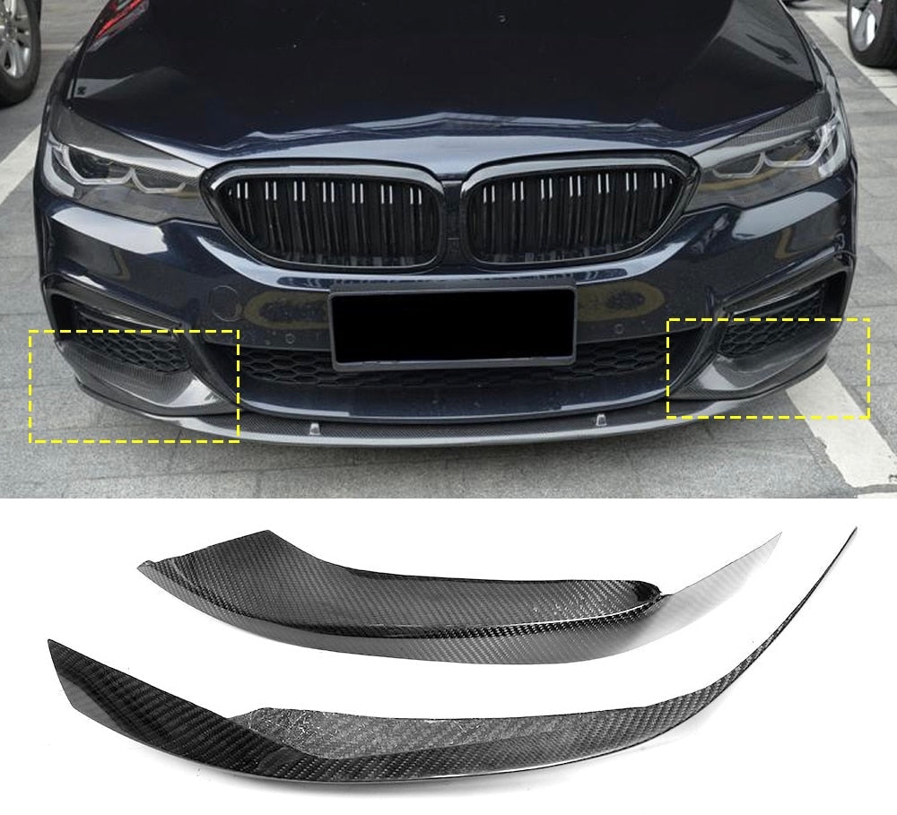 Carbon Fiber Front Splitters for BMW 5 Series G30 G31