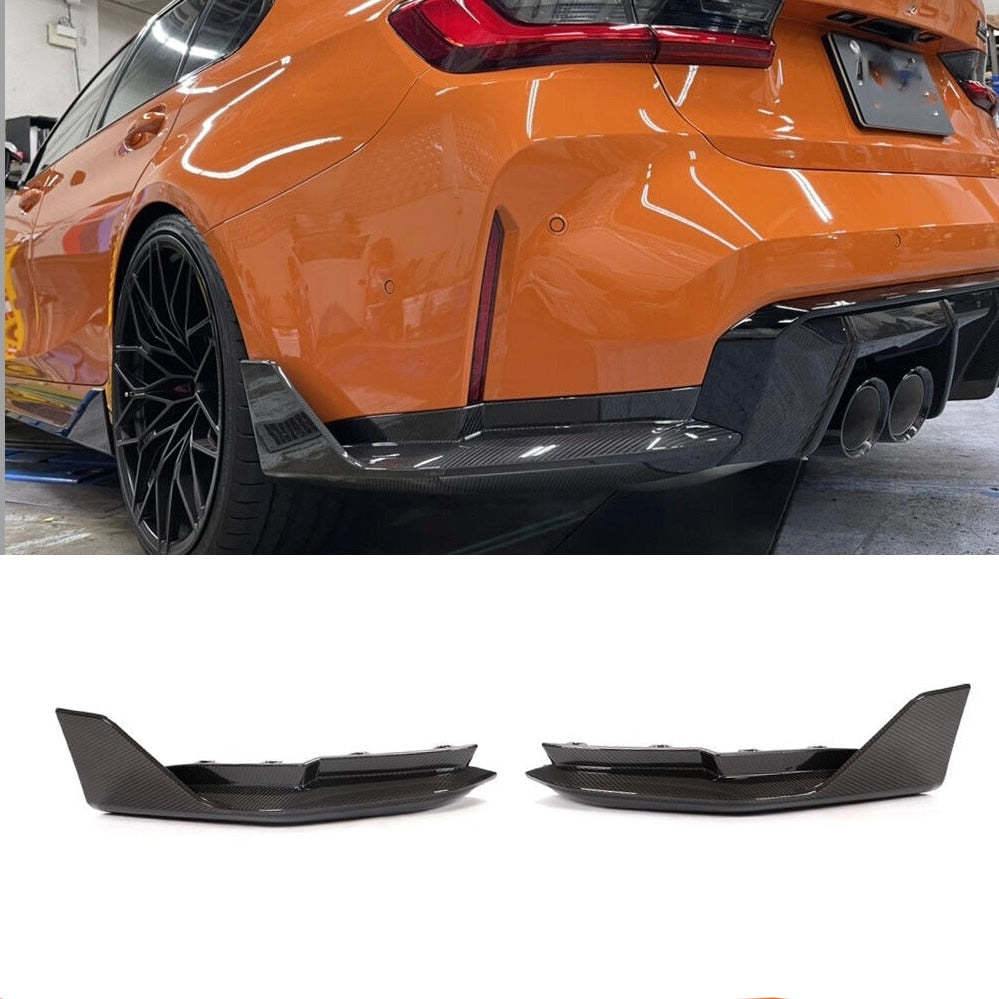 Dry Carbon Fiber Wing Side Splitters for BMW M3 G80