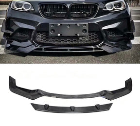 Carbon Fiber Front Splitters for BMW F87 M2 Coupe 2016 - 2019