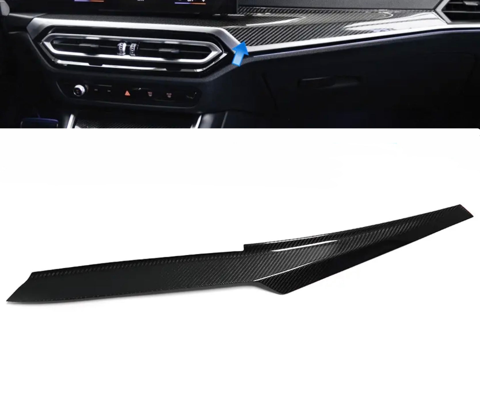 Carbon Fiber Dashboard for BMW G20 G42 G80 Facelift I 8