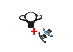 Carbon Fiber Trim &amp; Carbon Paddle Shifter SET 