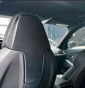 Dry Carbon Fiber Seatback Cover for BMW G80 G82 G42 G20 G22 G26