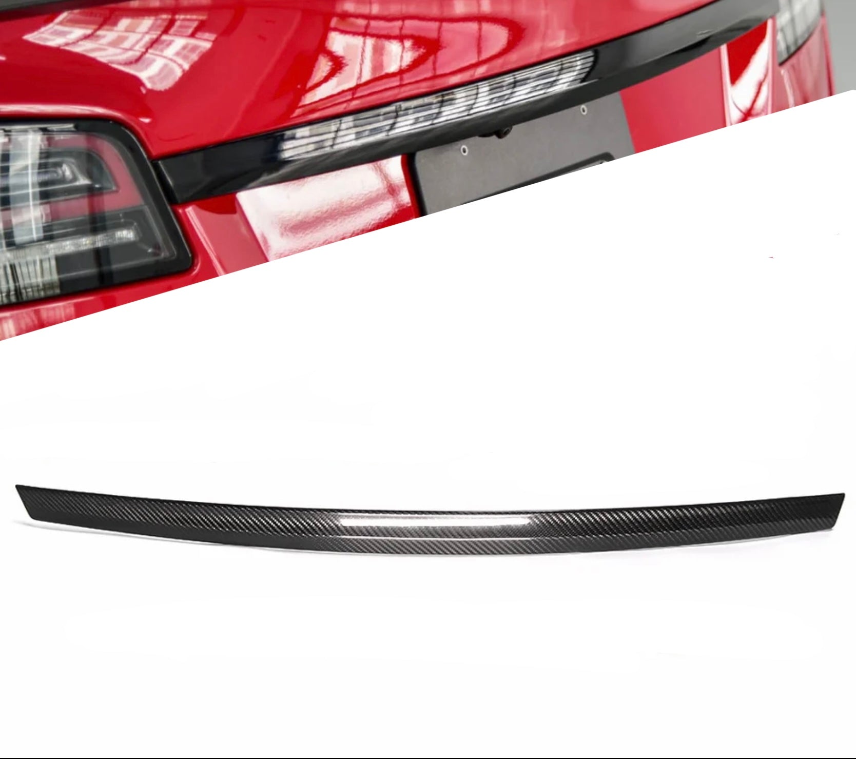 Carbon Fiber Back Trim for Tesla Model S