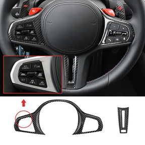 Carbon Fiber Steering Wheel Cover for BMW G Series