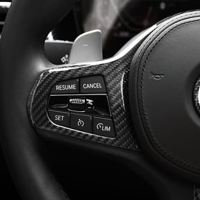 Carbon Fiber Steering Wheel Cover for BMW G Series