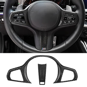 Carbon Fiber Steering Wheel Cover for BMW G Series