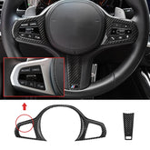 Carbon Fiber Steering Wheel Cover for BMW G Series