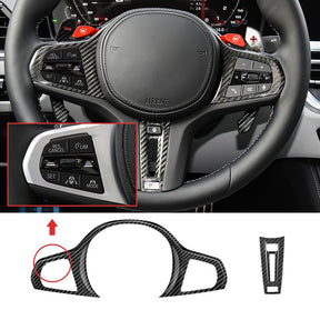 Carbon Fiber Steering Wheel Cover for BMW G Series