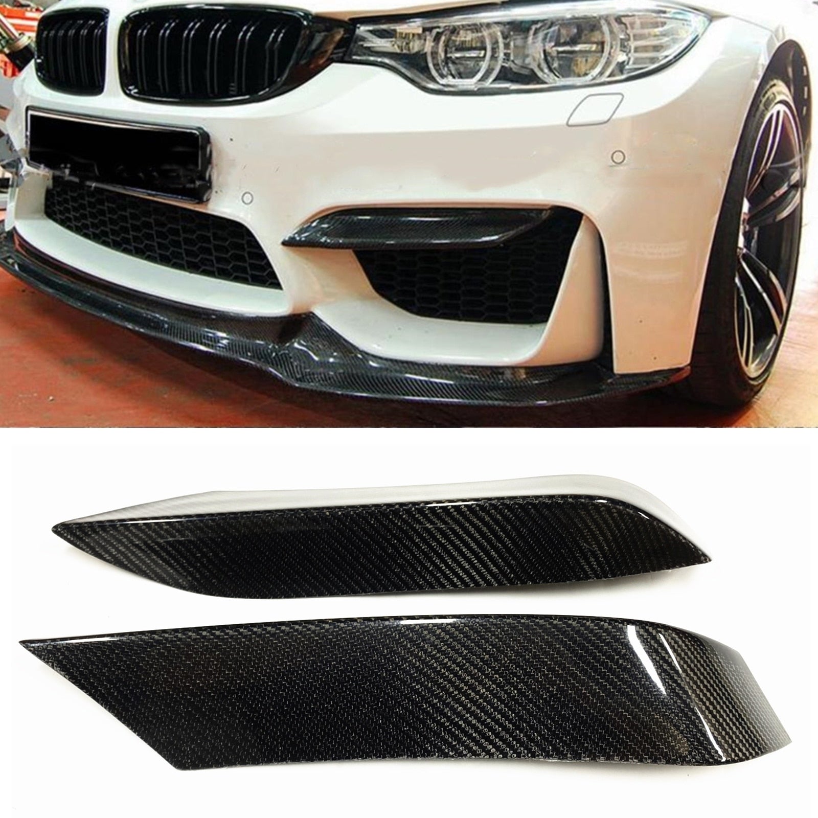 Carbon Fiber Side Splitter for BMW F80 M3 F82 F83 M4