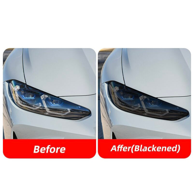 2 Pcs Headlight Black Sticker For BMW M3 G80 G81